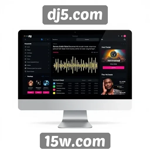 Análise da interface do usuário do dj5.com